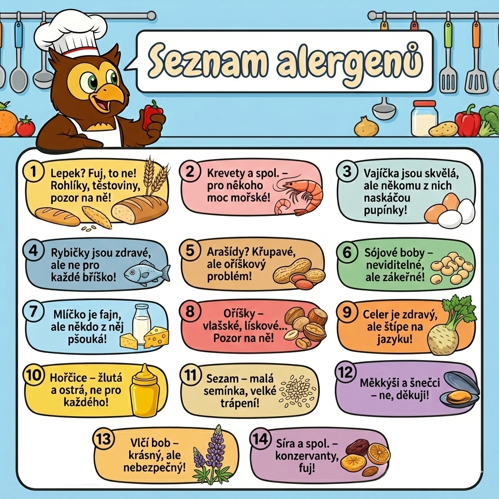 seznam alergenů